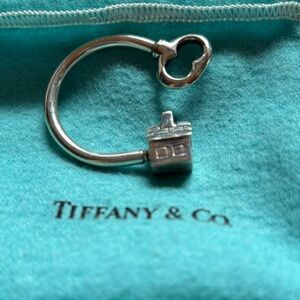 Tiffany & Co. Silver  House key ring in Tiffany and CoTurquoise pouch